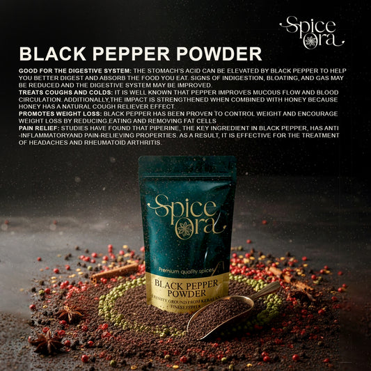 Black Pepper Powder | Kerala Kali Mirch Powder | Buy Online India